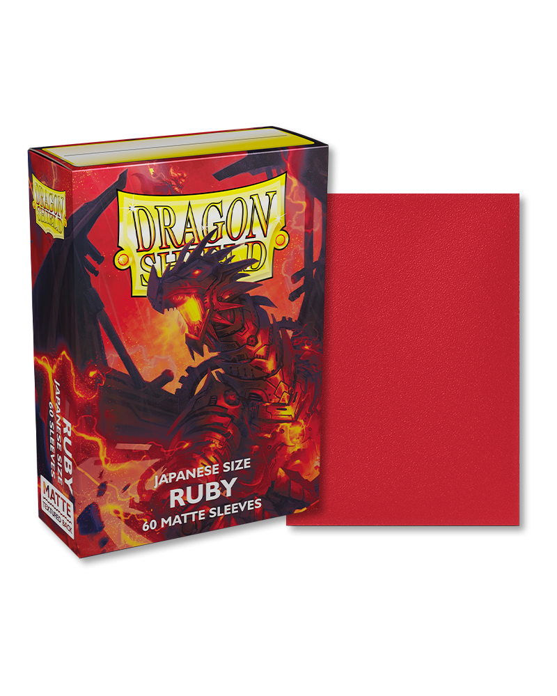 Dragon Shield Japanese Size 60ct Box - Matte Ruby