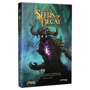 D&D 5E: Seeds of Decay - Dark fantasy-themed Dungeons & Dragons 5E book with a twisted horned creature on the cover against an eerie green and blue.