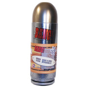 Bang!: The Bullet - Silver metallic bullet-shaped container with red "BANG!" text and orange label for party game.