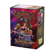 Dragon Shield Art Sleeves 100ct - Flesh & Blood Super Slam - Box of 100 Dragon Shield art card sleeves featuring vibrant Flesh & Blood Super Slam fantasy artwork.
