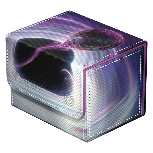 Ultimate Guard Sidewinder 100+ Xenoskin: Magic the Gathering: Edge of Eternities - Susur, Secundi Void Altar - Rectangular deck box with purple and black cosmic swirl design, featuring mystical orb and stitched edges.