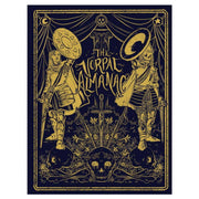 The Vorpal Almanac - Black cover of The Vorpal Almanac with intricate gold line art featuring two armored figures holding large blades,.