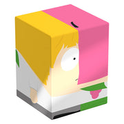 Squaroes 100+ Boulder: South Park: Fractured but Whole - Mintberry Crunch (PREORDER) - Square deck box with cartoon-style character featuring yellow hair and pink face, designed for card game storage.