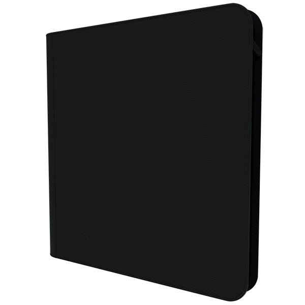 Arcane Fortress 12-Pocket Zippered Binder: Solid Color- Black