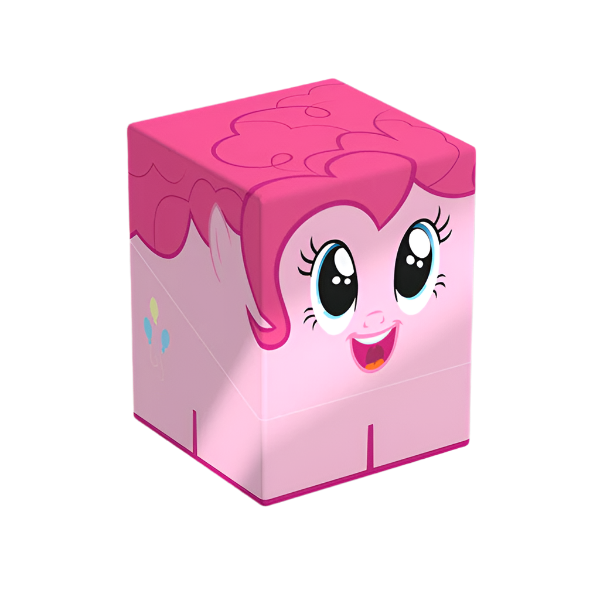 Squaroes Boulder 100+: My Little Pony Friendship is Magic: Pinkamena Pie - Pink rectangular card deck box featuring Pinkamena Pie’s face with large eyes and curly pink hair design.