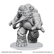 D&D Nolzur's Marvelous Miniatures: Eater of Knowledge (PREORDER) - Gray plastic miniature of a grotesque, bulky creature with a large eye and long tongue on a round base.