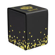 Ultra Pro Alcove Flip 100+ Deck Box - hololive Series 2 - Black/Gold Logo (PREORDER)