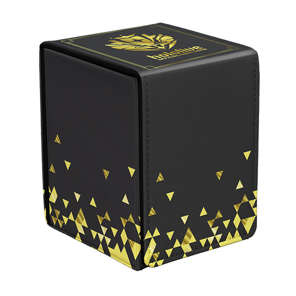 Ultra Pro Alcove Flip 100+ Deck Box - hololive Series 2 - Black/Gold Logo (PREORDER)