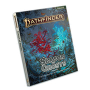 Starfinder 2E: Season of Ghosts Adventure Path - Pathfinder Season of Ghosts adventure book with dark blue and red ghostly figures on the cover.