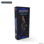 Starfinder: Ferani Nadaz - Tall rectangular box featuring futuristic character art of a humanoid alien in armor with glowing red and blue accents on a.