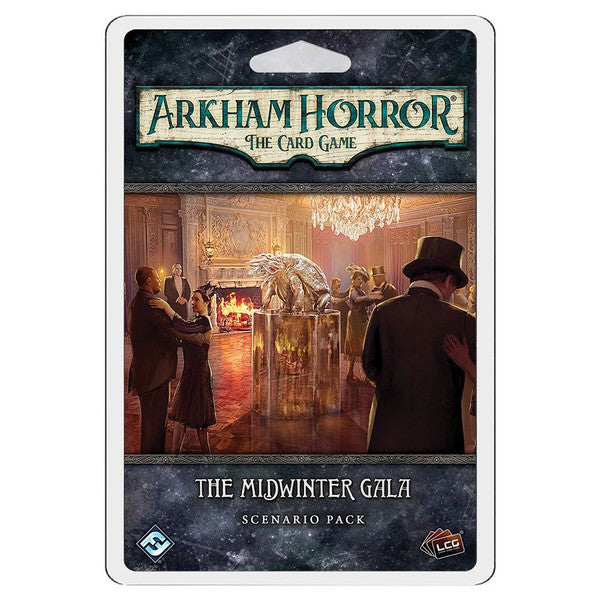 Arkham Horror: LCG: The Midwinter Gala Scenario Pack - Arkham Horror LCG The Midwinter Gala Scenario Pack card game pack with dark fantasy gala artwork and elegant figures in.