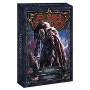Flesh and Blood - Outsiders - Blitz Deck - Arakni - Flesh and Blood Outsiders Blitz Deck Arakni with dark fantasy artwork of a cloaked spider-like figure on playing card box.