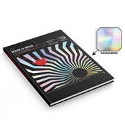 Death in Space RPG - Black softcover book titled Death in Space RPG with holographic sunburst and red spaceship graphic on front cover.