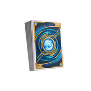 Gamegenic Art Sleeves: Altered - The Crow's Eye - Card sleeves featuring a swirling blue and gold circular design with ornate corner accents.
