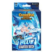 CookieRun TCG: Starter Deck - Blue - Blue-themed CookieRun Brave Trading Card Game starter deck packaging with character artwork and two visible cards.