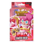 CookieRun TCG: Starter Deck - Red - Red CookieRun Bravers trading card game starter deck box with pink character and fiery design.