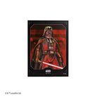 Gamegenic Premium Art Sleeves: Star Wars: Unlimited - Darth Vader Unstoppable (PREORDER) - Black-bordered card sleeves featuring Darth Vader in red and black tones with a lightsaber and a glossy finish.