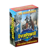 OverPower: Edgar Rice Burroughs and the World Legends: The Resistance Starter Deck - The Resistance Starter Deck, with bold yellow and blue text on a red background.