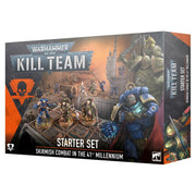 Warhammer 40,000 - Kill Team - Starter Set - Warhammer 40,000 Kill Team Starter Set box featuring sci-fi soldiers and armored figures in battle poses with dark and.
