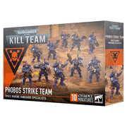Warhammer 40,000 - Kill Team - Phobos Strike Team - Warhammer 40,000 Kill Team Phobos Strike Team box featuring ten detailed blue-armored Space Marine miniatures with weapons.