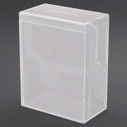 Deck Box: Bastion: 50+ XL White - Semi-transparent white plastic deck box with a hinged lid, rectangular shape, and smooth finish.