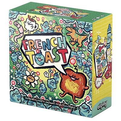 French Toast - Colorful card game box with playful cartoon animals and the words French Toast in bold letters.