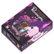 Passengers - Party game box with purple and black starry sky design featuring a character holding a spaceship control panel and whimsical