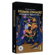 D&D 5E: Humblewood: Animated Spells Vol. 2 - Dark fantasy-themed box featuring an animated bird character in a forest setting with purple and orange tones, labeled.