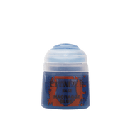 Citadel Base Paint: Macragge Blue - Small pot of Citadel Base Paint in vibrant Macragge Blue with a clear plastic flip lid.