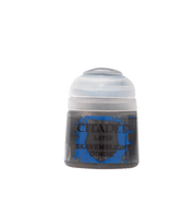 Citadel Layer Paint: Skavenblight Dinge - Citadel Layer Paint pot in dark gray labeled Skavenblight Dinge with clear plastic cap.