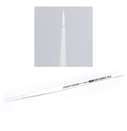 Citadel - Medium Synthetic Shade Brush - White synthetic paintbrush with fine pointed tip and white handle labeled Citadel Medium Synthetic Shade Brush.