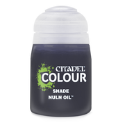Citadel Shade Paint: Nuln Oil - Citadel Colour Shade Nuln Oil paint pot with black lid and green and white label text.