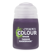 Citadel Shade Paint: Targor Rageshade - Purple Citadel Colour Shade Paint pot labeled Targor Rageshade with white lid.