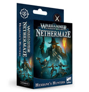 Warhammer Underworlds - Nethermaze - Hexbane's Hunters - Warhammer Underworlds Nethermaze Hexbane's Hunters expansion box with dark fantasy artwork of armored hunters and a towering