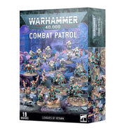 Warhammer 40,000 - Leagues of Votann - Combat Patrol - Warhammer 40,000 Leagues of Votann Combat Patrol box featuring 19 detailed sci-fi miniatures with blue and metallic armor.