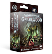 Warhammer Underworlds - Gnarlwood - Grinkrak's Looncourt - Warhammer Underworlds Gnarlwood Grinkrak's Looncourt boxed set with dark fantasy artwork featuring green glowing eyes and.