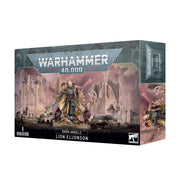 Warhammer 40,000 - Dark Angels - Lion El'Jonson - Warhammer 40,000 Dark Angels Lion El'Jonson miniature boxed set with detailed artwork of gothic cathedral background and.