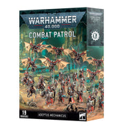 Warhammer 40,000 - Adeptus Mechanicus - Combat Patrol - Warhammer 40,000 Adeptus Mechanicus Combat Patrol box featuring 19 detailed miniatures in red and silver armor with.