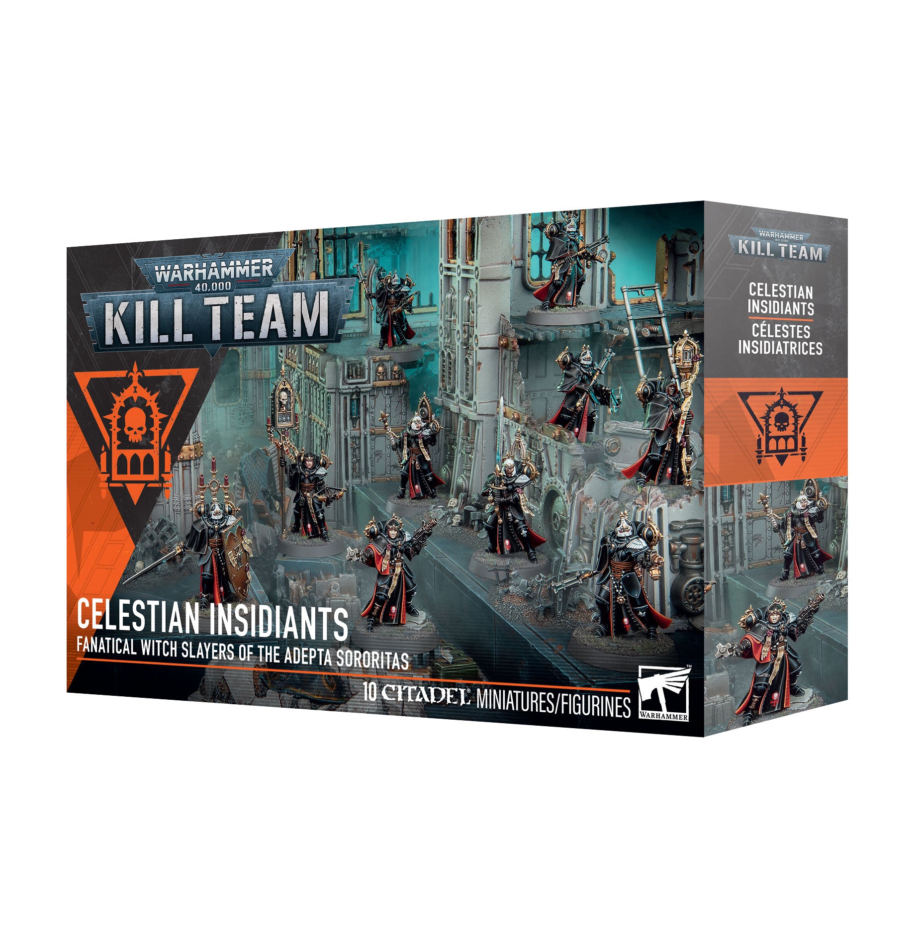 Kill Team: Celestian Insidiants - Boxed set of Warhammer Kill Team Celestian Insidiants with detailed miniature soldier figures in futuristic armor and.