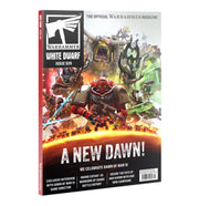 White Dwarf: Issue 526 (PREORDER) - White Dwarf magazine issue 526 with vibrant Warhammer 40,000 cover art featuring armored warriors and dynamic battle scene.