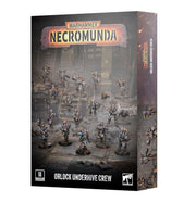 Warhammer Necromunda - Orlock Underhive Crew - Boxed set of Warhammer Necromunda Orlock Underhive Crew miniature figures with detailed sci-fi armored gang members on.