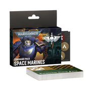 Warhammer 40,000 - Space Marines - Command Pack (PREORDER) - Warhammer 40,000 Space Marines Command Pack box with illustrated blue-armored Space Marine and game cards displayed.