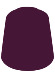 Citadel Base Paint: Barak-nar Burgundy - Deep burgundy paint swatch with smooth, rounded top and flat base edges.