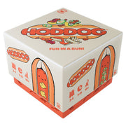 Hoddog - Square box with cartoon hot dog characters and "HODDOG" text, bright orange and beige colors.