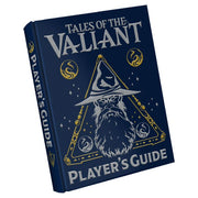 Tales of the Valiant: Player's Guide Limited Edition - Navy blue hardcover book with gold embossed wizard illustration and text Tales of the Valiant Player's Guide.