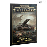 Warhammer: The Horus Heresy - Legions Imperialis - The Ruin of the Salamanders Journal Strategia (PREORDER) - Hardcover Warhammer Legions Imperialis journal with dark fantasy artwork of a battle tank and soldiers on cover.