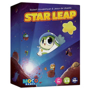 StarLeap - Star Leap board game box with cartoon astronaut and planets on a dark space background.