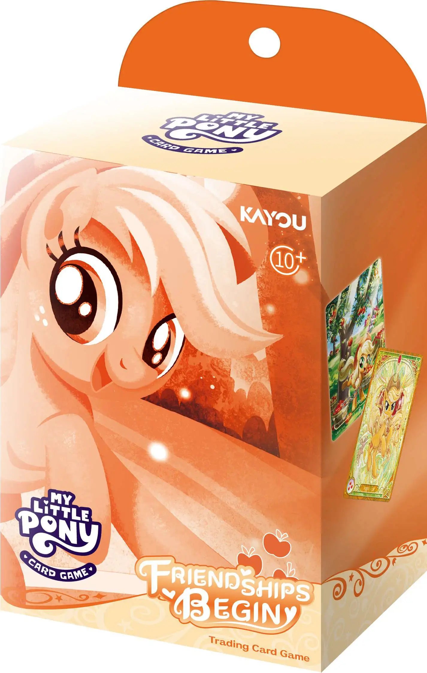 My Little Pony Trading Card Game: Friendships Begin Starter Deck - Applejack (PREORDER) - My Little Pony Trading Card Game starter deck box featuring Applejack with bright orange and cream colors and animated pony.
