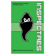 InSpectres RPG - Green book cover with a black ghost figure and bold white "InSpectres" text on the right side.
