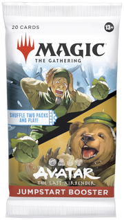 Magic: The Gathering - Avatar: The Last Airbender Jumpstart Booster Pack - The Gathering Jumpstart Booster pack with Avatar: The Last Airbender art, featuring characters in green and brown tones on a